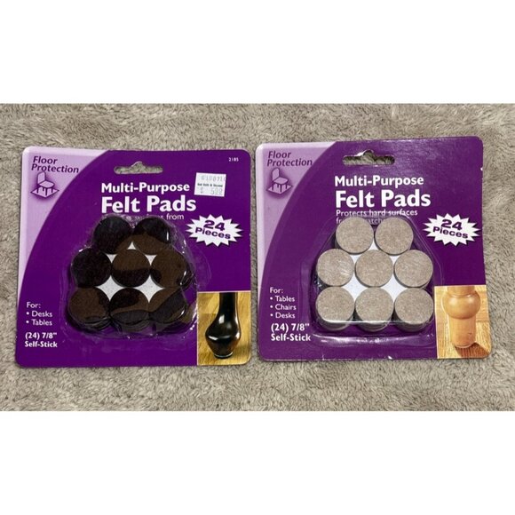 Assorted Furniture Surface Protector Pads Felt Silicone 139 Pieces New - Picture 8 of 11